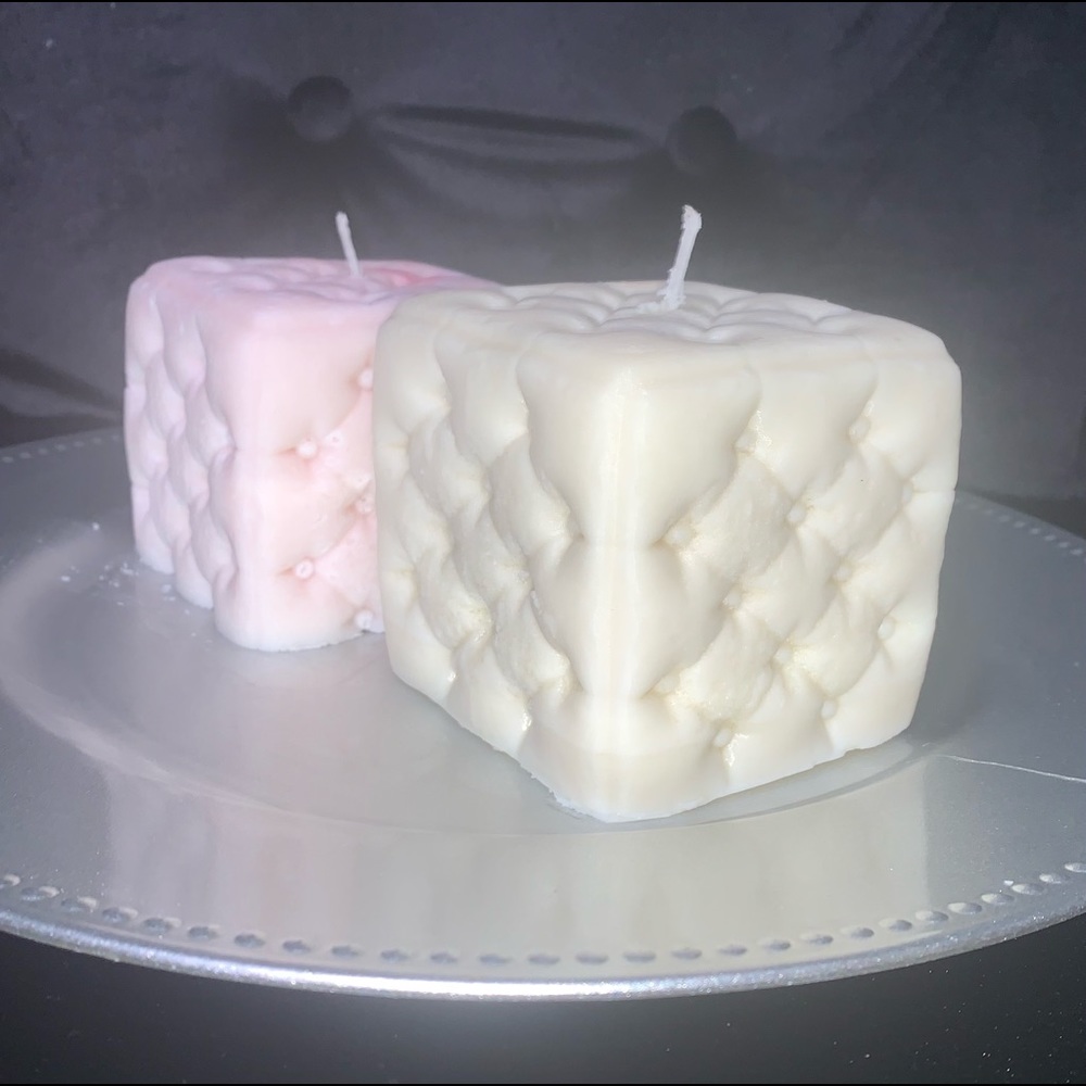 Jumbo Cushion wax candle set